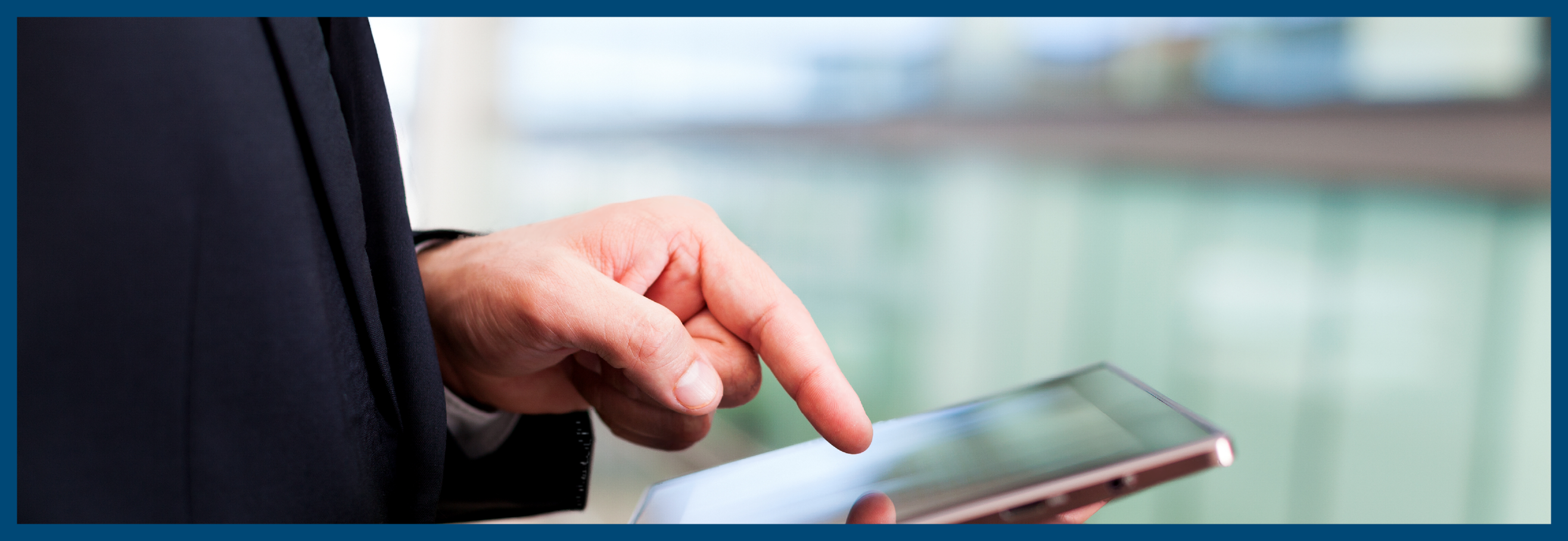 Business man working with a digital tablet