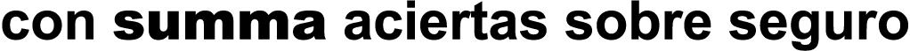 con summa aciertas sobre seguro