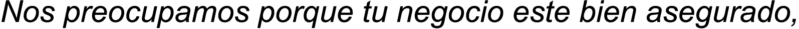 Nos preocupamos porque tu negocio este bien asegurado 