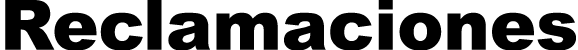 Reclamaciones