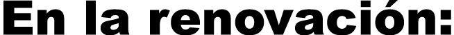 En la renovaci n 